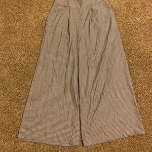Cropped flared overalls